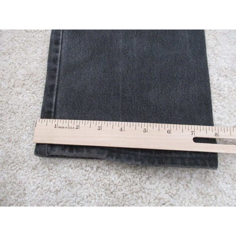 VINTAGE Wrangler Jeans Mens 30x36 Black 13MWZ Cowboy Straight Western Denim USA - Picture 10 of 14